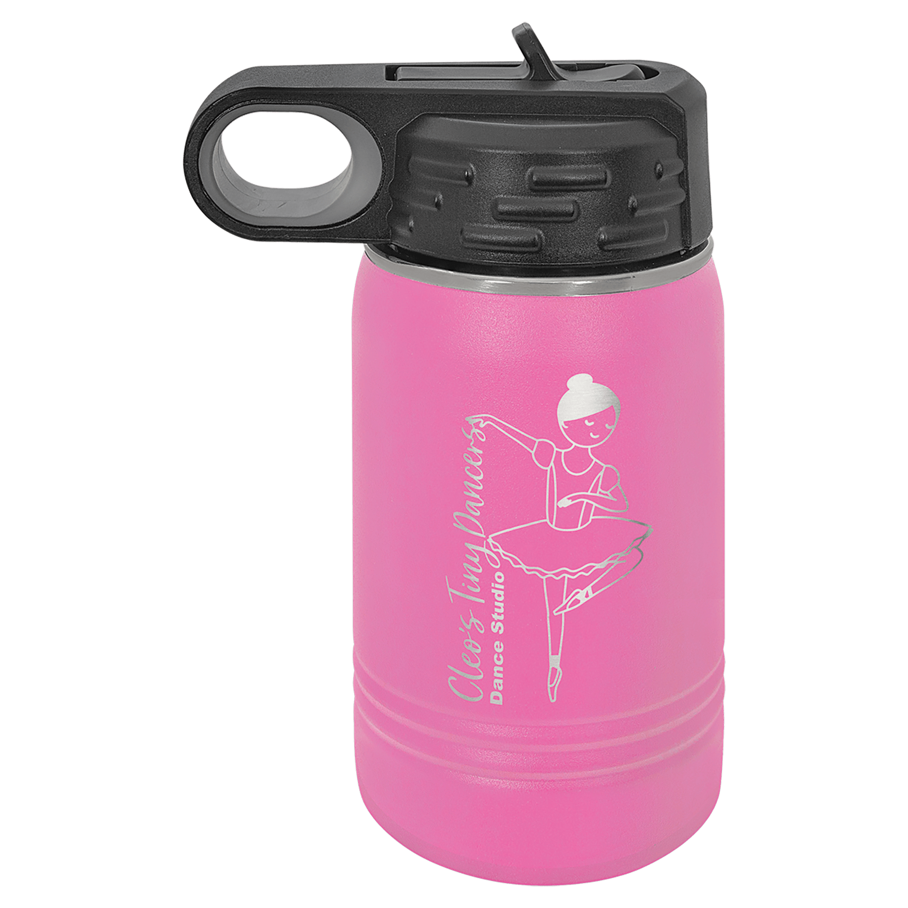 Pink 12 oz. Polar Camel Water Personalized Water Bottle