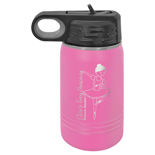 Pink 12 oz. Polar Camel Water Personalized Water Bottle