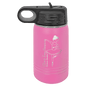 Pink 12 oz. Polar Camel Water Personalized Water Bottle