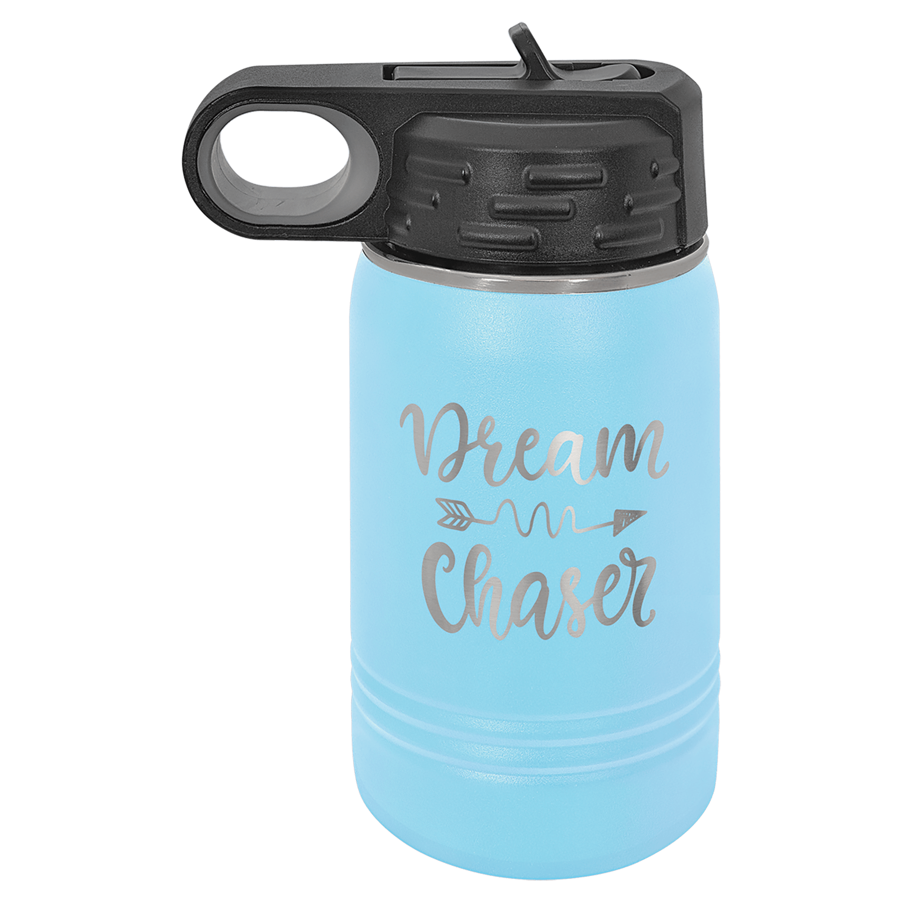 Light Blue 12 oz. Polar Camel Water Personalized Water Bottle