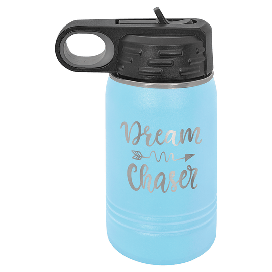 Light Blue 12 oz. Polar Camel Water Personalized Water Bottle