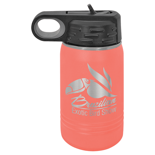 Coral 12 oz. Polar Camel Water Personalized Water Bottle