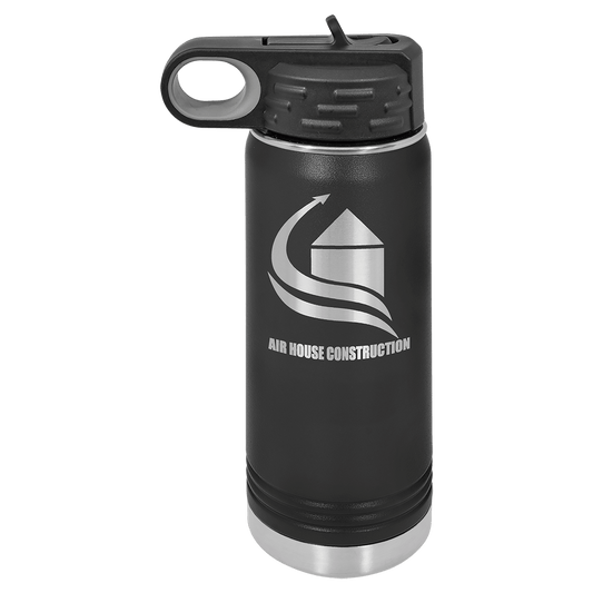 Black 20 oz. Polar Camel Water Personalized Water Bottle
