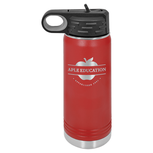 Red 20 oz. Polar Camel Water Personalized Water Bottle