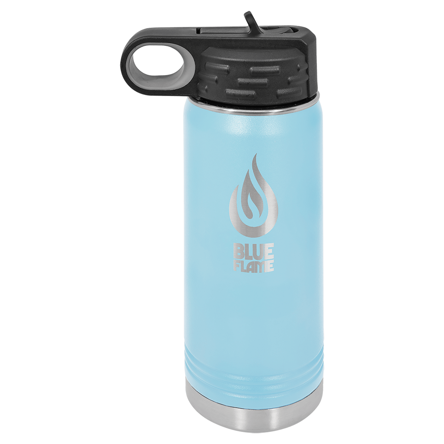 Light Blue 20 oz. Polar Camel Water Personalized Water Bottle