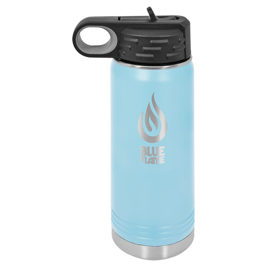 Light Blue 20 oz. Polar Camel Water Personalized Water Bottle