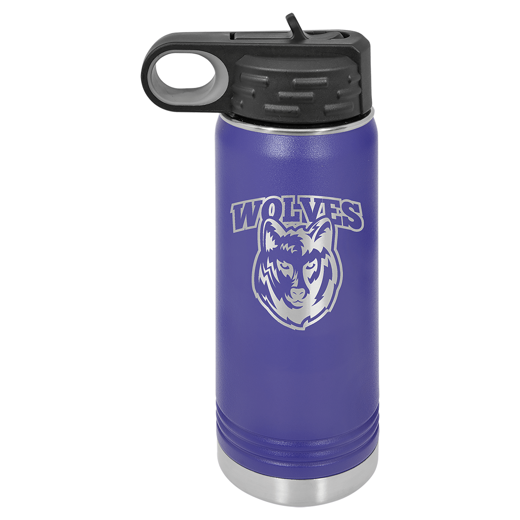 Purple 20 oz. Polar Camel Water Personalized Water Bottle