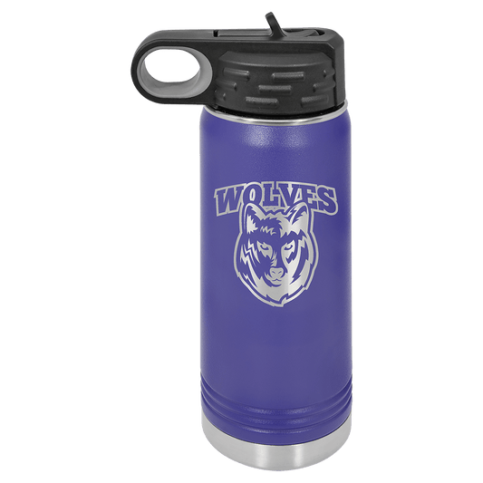 Purple 20 oz. Polar Camel Water Personalized Water Bottle