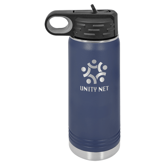 Navy Blue 20 oz. Polar Camel Water Personalized Water Bottle