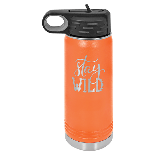 Orange 20 oz. Polar Camel Water Personalized Water Bottle