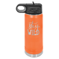 Orange 20 oz. Polar Camel Water Personalized Water Bottle