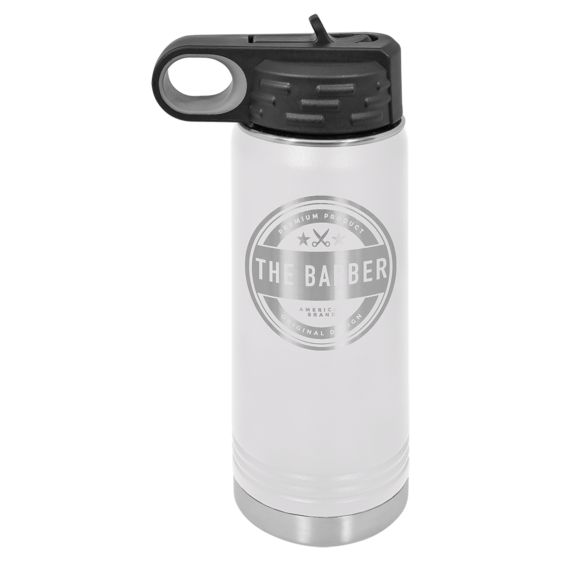 White 20 oz. Polar Camel Water Personalized Water Bottle