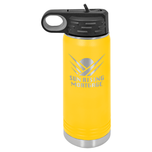Yellow 20 oz. Polar Camel Water Personalized Water Bottle