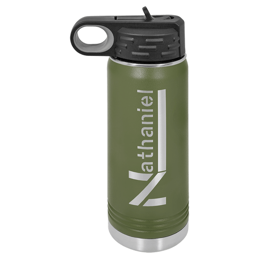 Olive Green 20 oz. Polar Camel Water Personalized Water Bottle