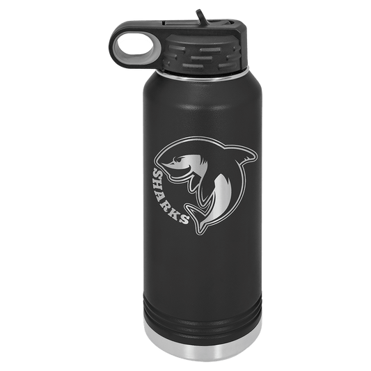 Black 32 oz. Polar Camel Water Personalized Water Bottles