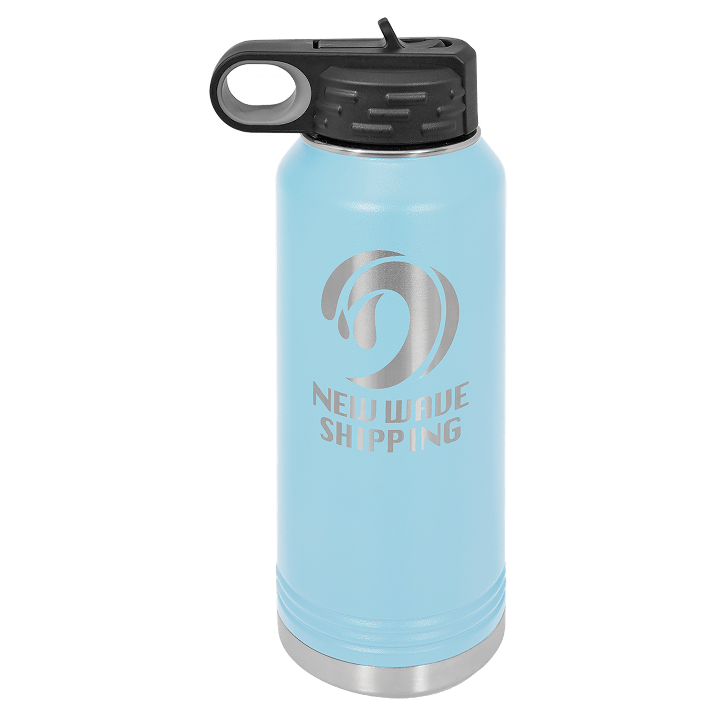 Light Blue 32 oz. Polar Camel Water Personalized Water Bottles