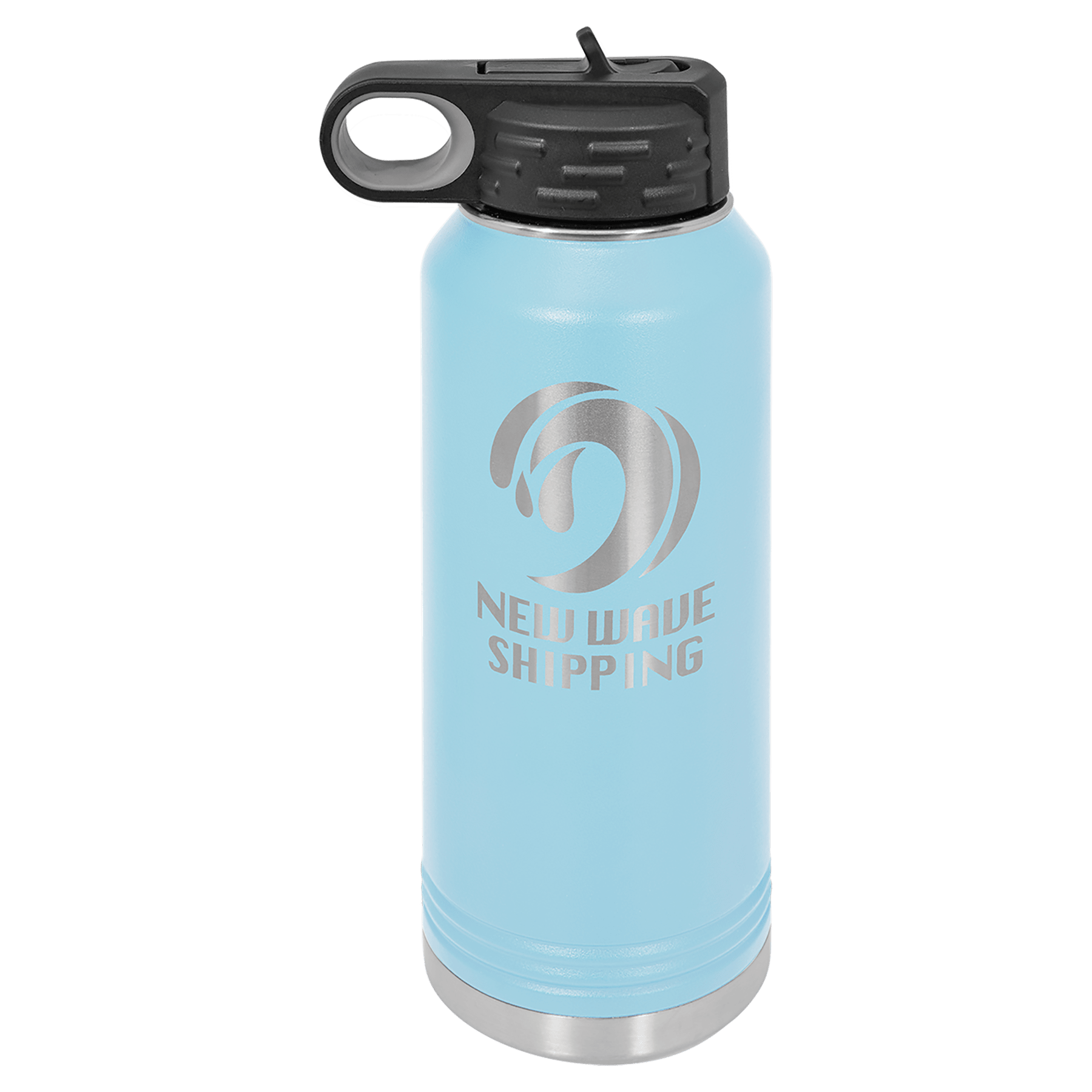 Light Blue 32 oz. Polar Camel Water Personalized Water Bottles