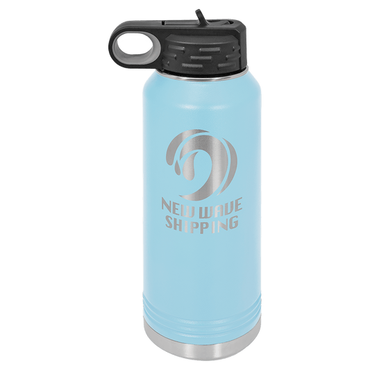 Light Blue 32 oz. Polar Camel Water Personalized Water Bottles