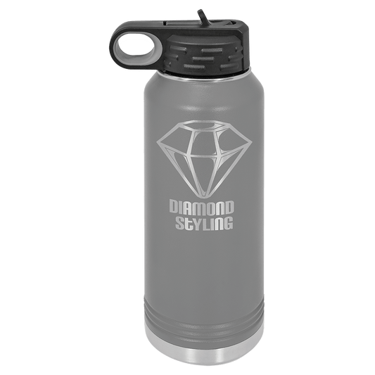 Dark Gray 32 oz. Polar Camel Water Personalized Water Bottles