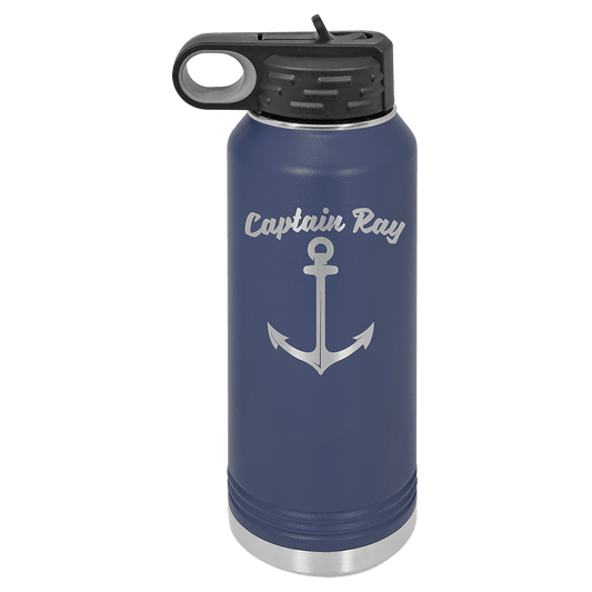 Navy Blue 32 oz. Polar Camel Water Personalized Water Bottles