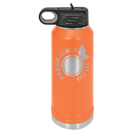 Orange 32 oz. Polar Camel Water Personalized Water Bottles
