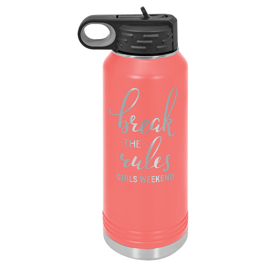 Coral 32 oz. Polar Camel Water Personalized Water Bottles