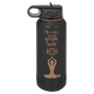 32 oz. Black/Rose Gold ION-Plated Water Personalized Water Bottle