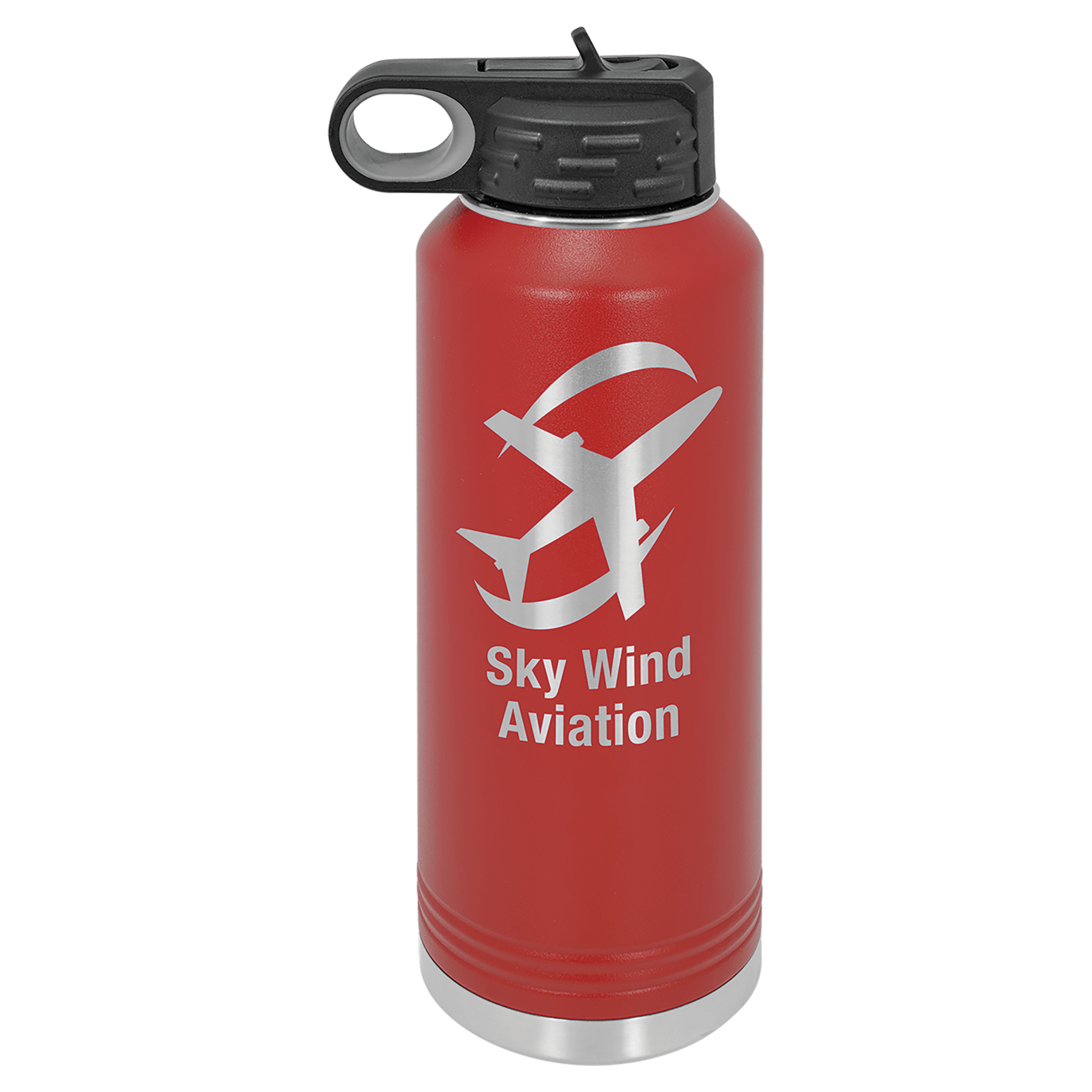 Red 40 oz. Polar Camel Water Personalized Water Bottle