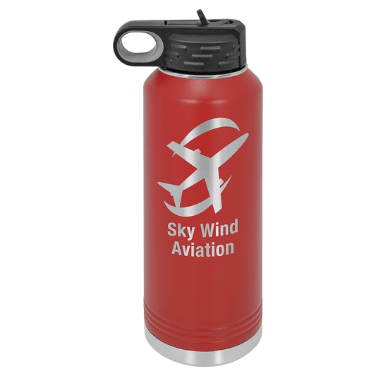 Red 40 oz. Polar Camel Water Personalized Water Bottle