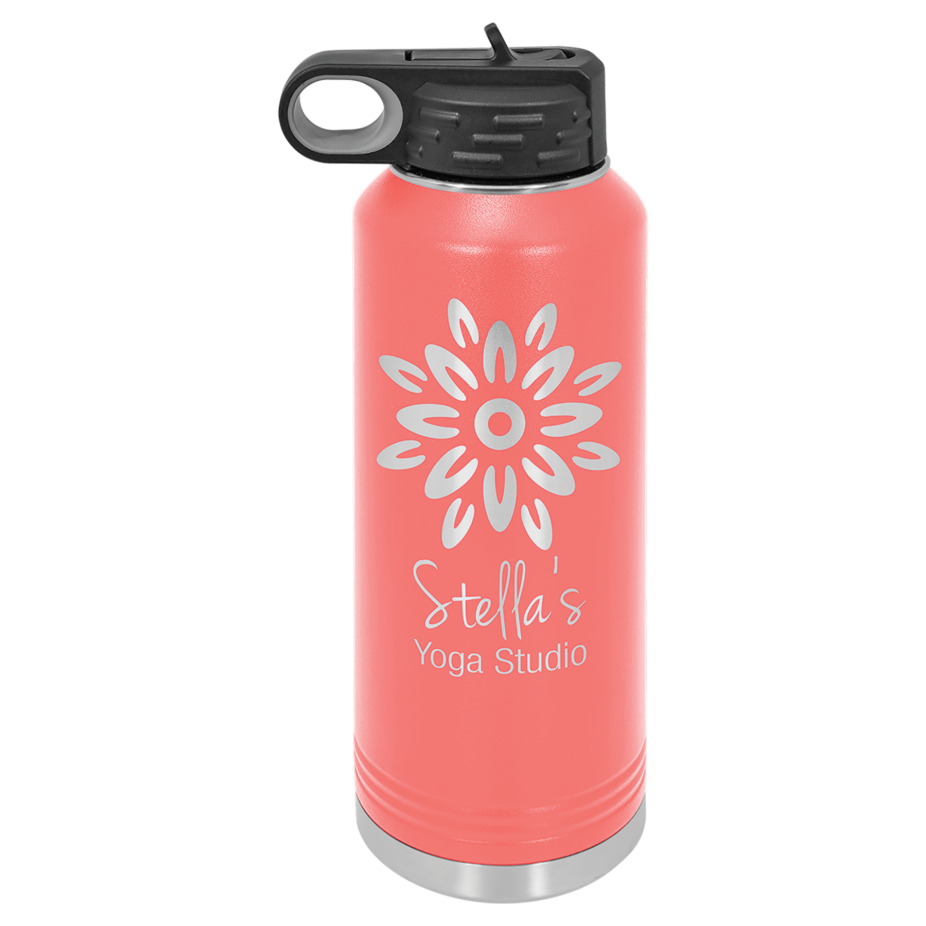 Coral 40 oz. Polar Camel Water Personalized Water Bottle