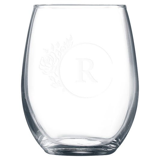 9 oz. Stemless Wine Personalized Glass
