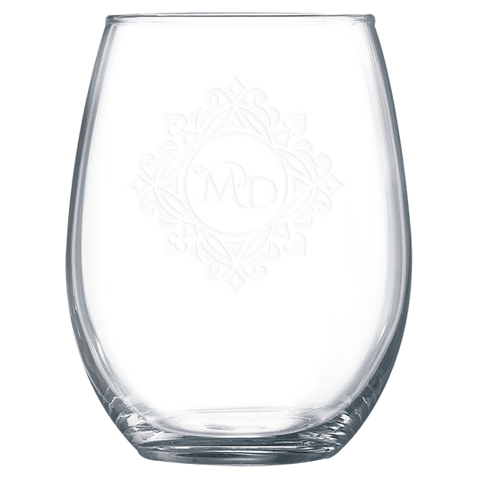 15 oz. Stemless Wine Personalized Glass