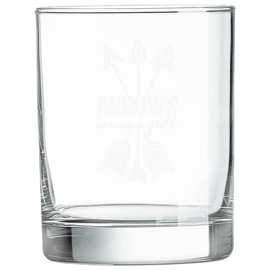 Round Double Old Fashioned Personalized Glass