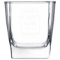 Square On the Rocks Personalized Glass