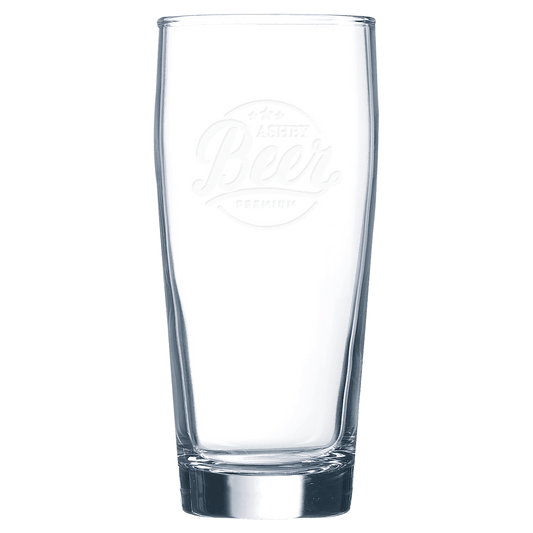 16 oz. Will Becher Beer Personalized Glass
