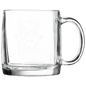 Clear Coffee Custom Engraved Mug