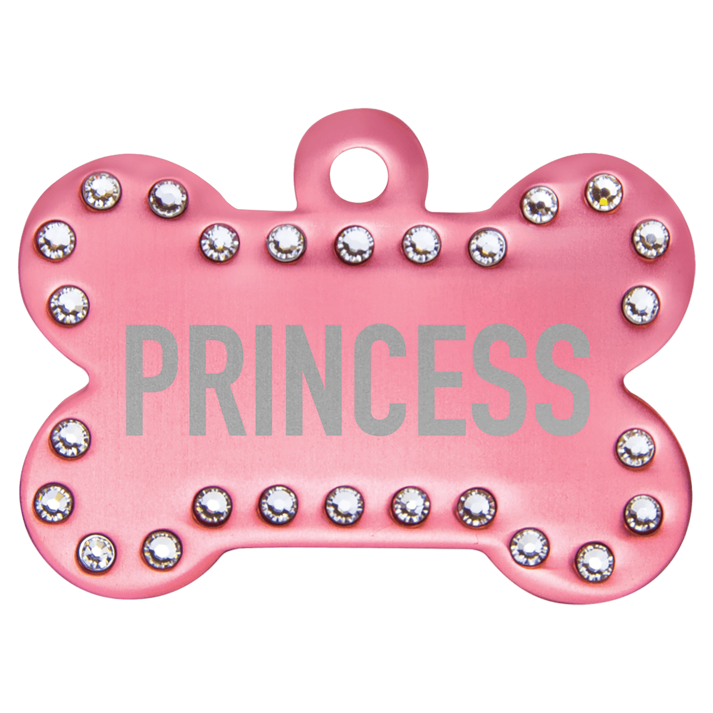 Personalized Pink Swarovski Bling Pet Tags