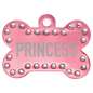 Personalized Pink Swarovski Bling Pet Tags