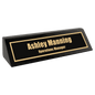 Black Piano Finish Personalized Desk Wedge