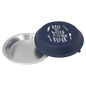 Personalized Aluminum Pie Pan with Navy Blue Powder Coated Lid