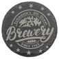 Round Slate Custom Engraved Coaster with Foam Pads