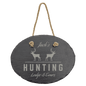 Personalized Oval Slate Decor with Hanging String