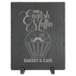Personalized Rectangle Slate Decor  with Rubber Pads and Stands