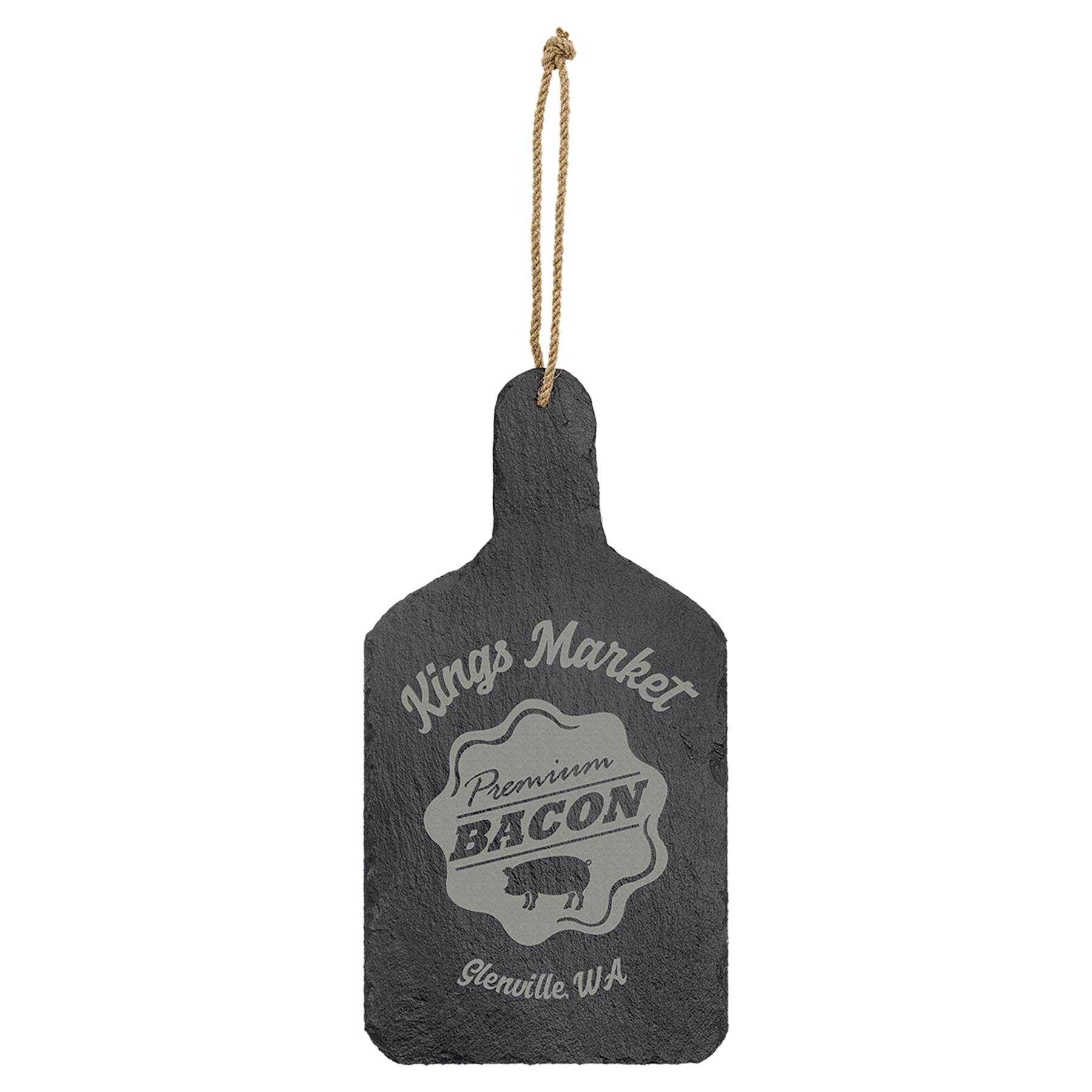 Custom Slate Cutting Board with Hanging String
