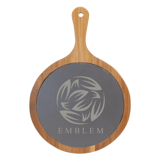 Custom Acacia Wood with Slate Cutting Board