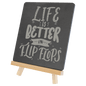 Personalized Rectangle Slate Decor with Wood Stand