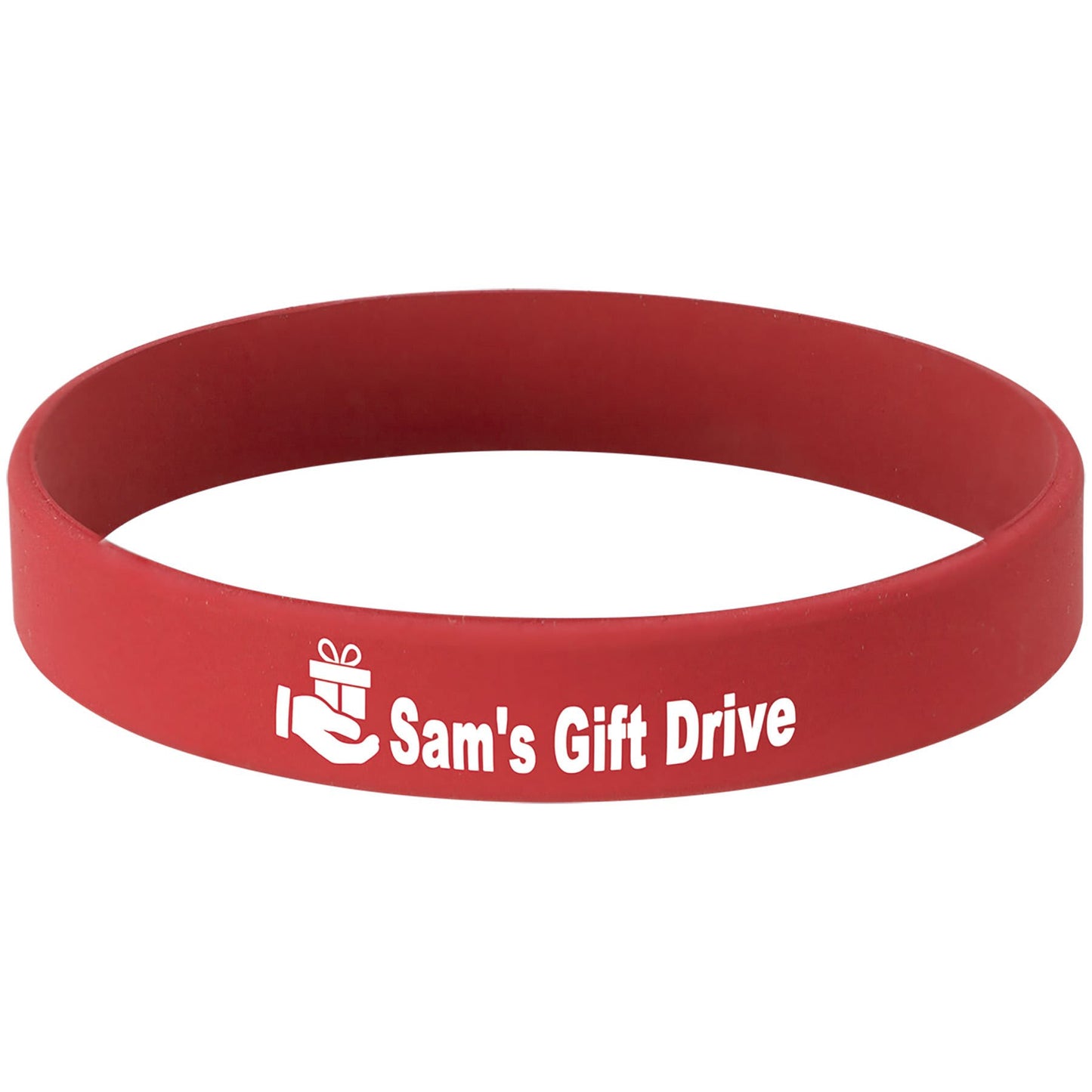 Personalized Red Silicone Bracelet