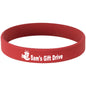 Personalized Red Silicone Bracelet