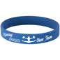 Personalized Blue Silicone Bracelet