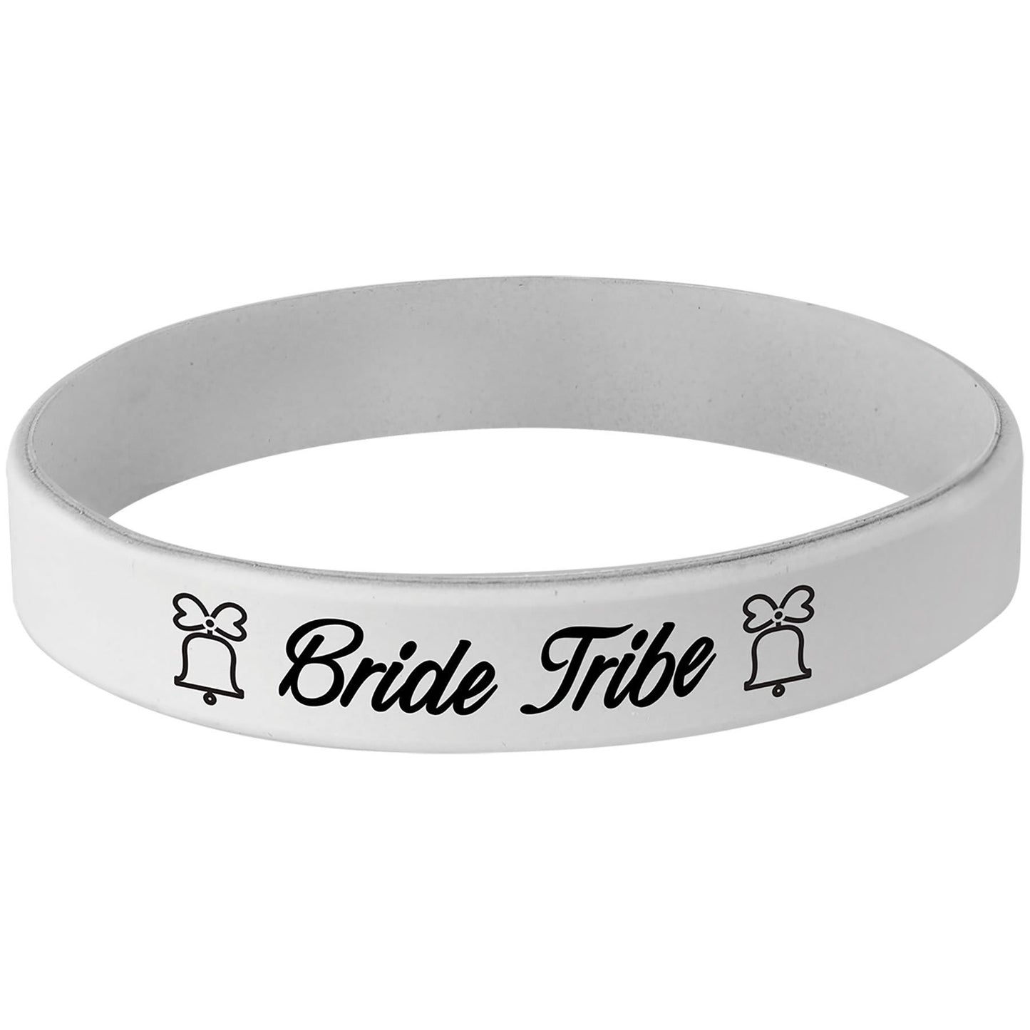 Personalized White Silicone Bracelet